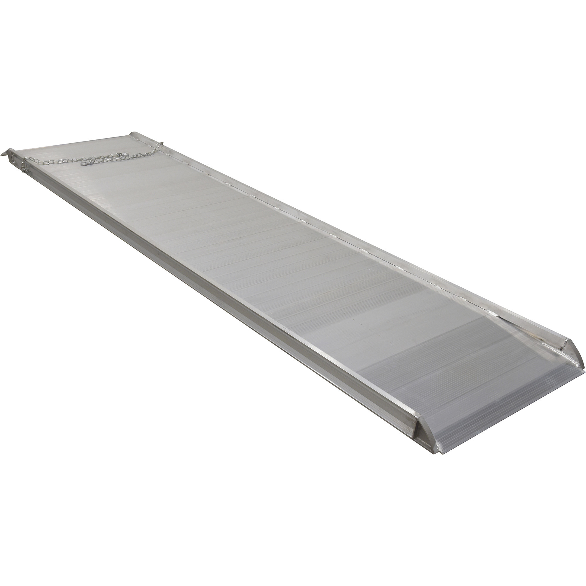 Vestil Aluminum Walk Ramp, Overlap Style, Non-Skid Surface, 12ft.L x 38in.W, Model# AWR-38-12A